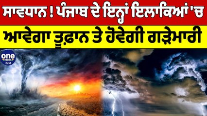 ਸਾਵਧਾਨ ! ਪੰਜਾਬ ਦੇ ਇਨ੍ਹਾਂ ਇਲਾਕਿਆਂ 'ਚ ਆਵੇਗਾ ਤੂਫ਼ਾਨ ਤੇ ਹੋਵੇਗੀ ਗੜੇਮਾਰੀ | Weather News | OneIndia Punjabi