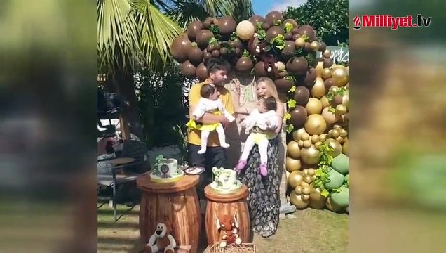 Seray Sever'in ikiz kızları bir yaşında