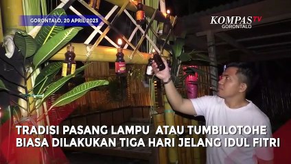 Warga Gorontalo Gelar Tradisi Tumbilotohe di Akhir Ramadan