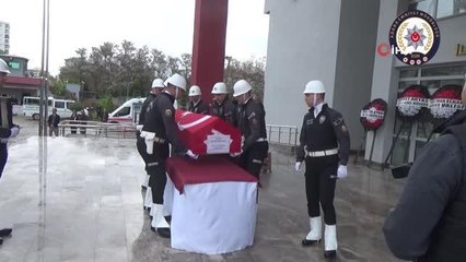 Şehit düşen polis için tören düzenlendi