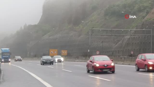 TEM Otoyolu Bolu geçişinde bayram yoğunluğu