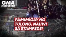 Pamimigay ng tulong, nauwi sa stampede! | GMA News Feed