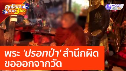 พระ 'ปรอทป่า' สำนึกผิด ขอออกจากวัด (20 เม.ย. 66) คุยโขมงบ่าย 3 โมง