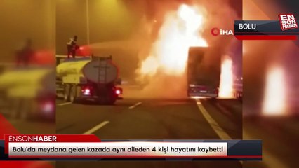 Bolu'da meydana gelen kazada aynı aileden 4 kişi hayatını kaybetti
