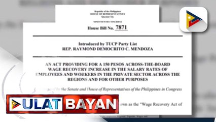 Bagong wage hike bill, isinusulong sa Kamara