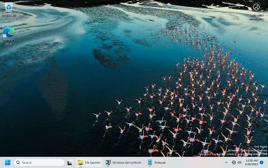 Barra de ferramentas do Windows 11 sem agrupamento