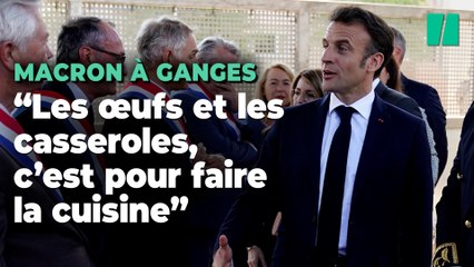 Pour Emmanuel Macron, « les œufs et les casseroles, c’est pour faire la cuisine »