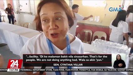 Sen. Cynthia Villar sa nag-viral niyang video "Wala akong ginagawang masama." | 24 Oras