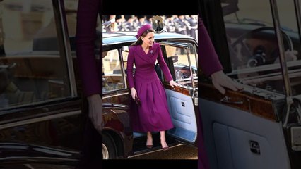 Princess of Wales is beautiful in burgundy during state visit. #kate
