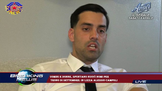 Uomini e donne, spuntano nuovi nomi per trono di settembre: in lizza Alessio Campoli