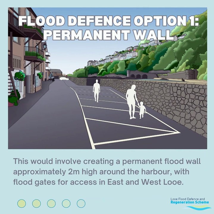 Looe flood defence plans