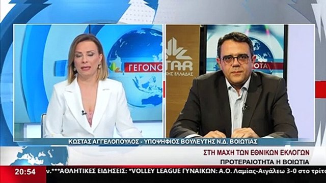 Ο υποψήφιος βουλευτής της ΝΔ στη Βοιωτία, Κώστας Αγγελόπουλος στο STAR