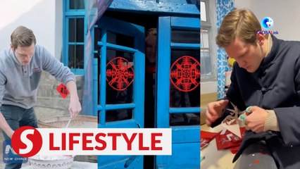 Norwegian vlogger's cultural journey in Anhui: Huizhou inkstick