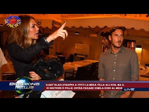 Ilary Blasi strappa a Totti la mega villa all’Eur, ma il di gestione è folle: dovrà pagare 30mila e