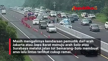 Polisi Berlakukan Contra Flow 3:1 Jelang Rest Area KM 429 A