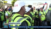 Se reporta manifestación violenta sobre Circuito Interior, CDMX