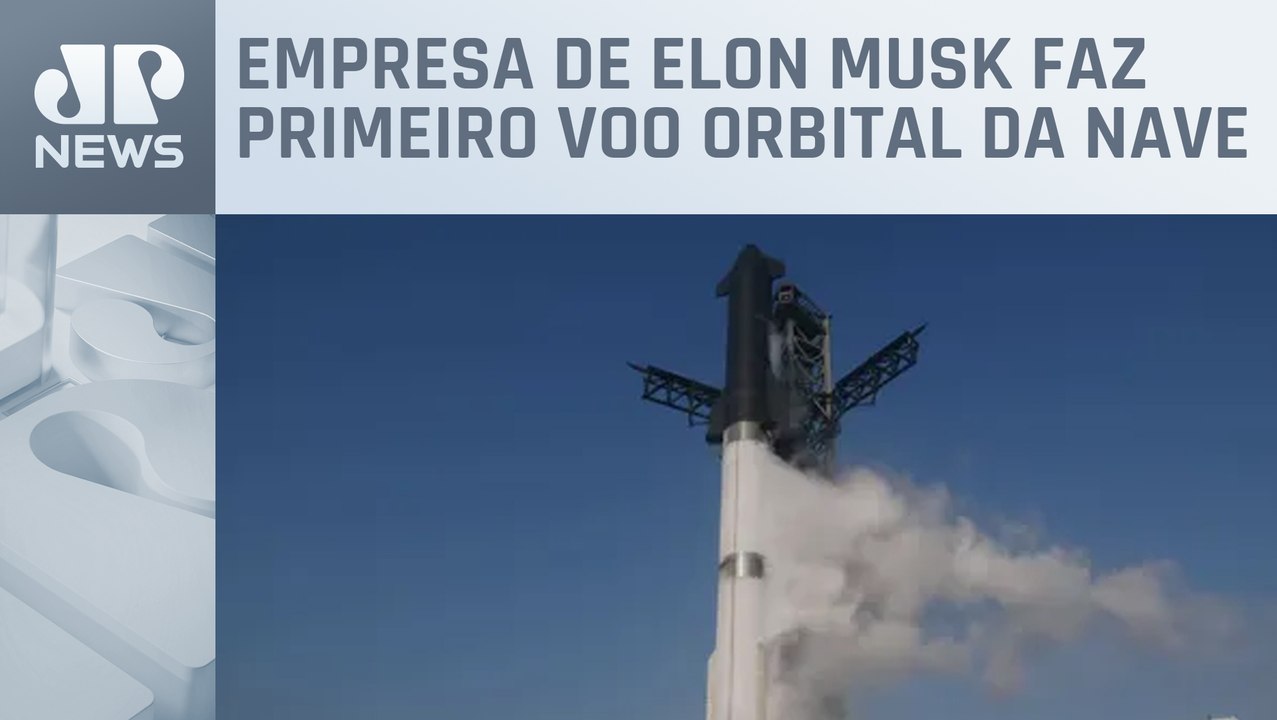 SpaceX lança foguete Starship, o maior da histó...