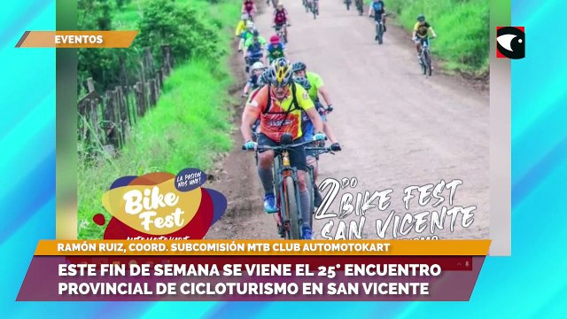 Este fin de semana se viene el 25° Encuentro Provincial de Cicloturismo en San Vicente