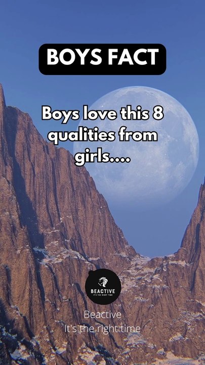 BOYS LOVE THESE 8 QUALITIES FROM GIRLS #shorts