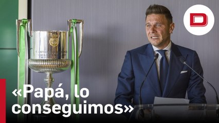 Joaquín, incapaz de contener las lágrimas en su discurso de despedida