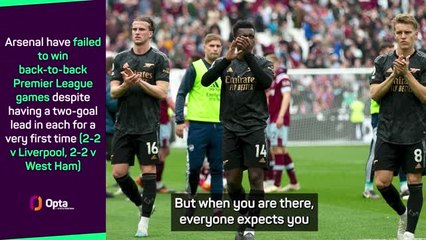 Arteta dismisses Arsenal 'bottling' accusations in title race