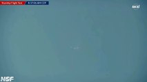 Momento da explosão do foguete Starship da SpaceX