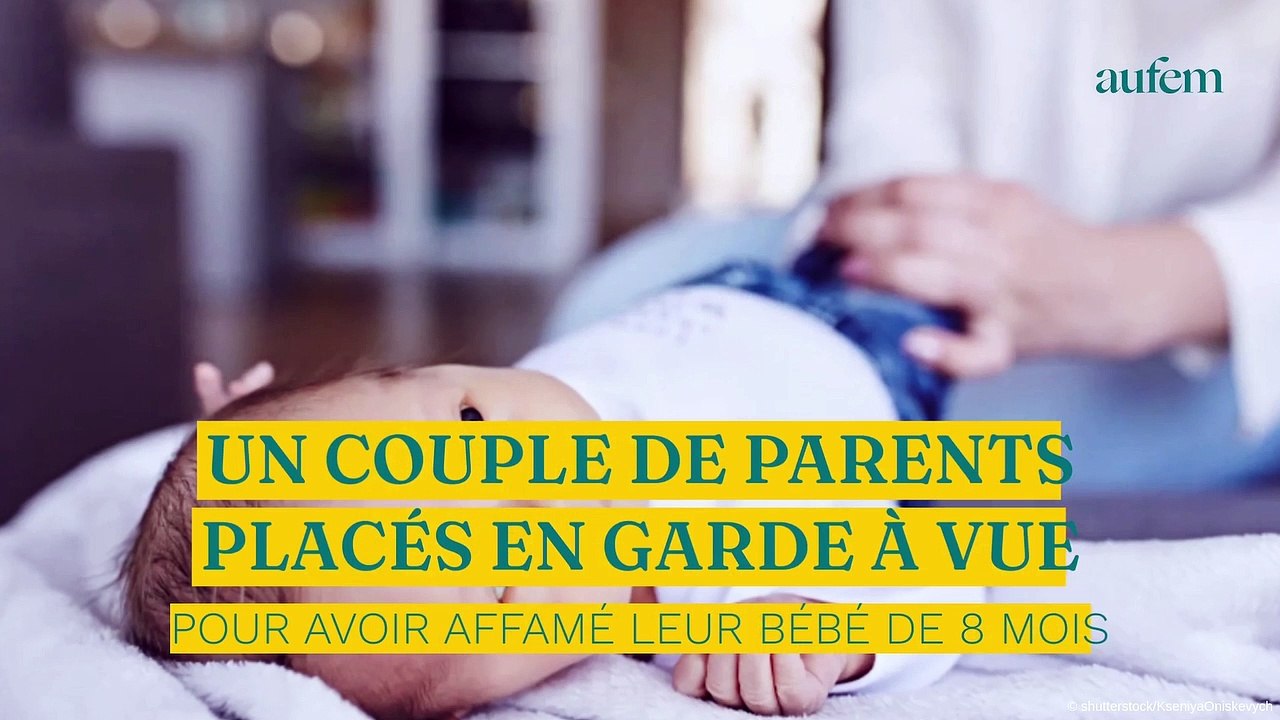 Un couple de parents placés en garde à vue pour avoir affamé leur bébé de 8 mois
