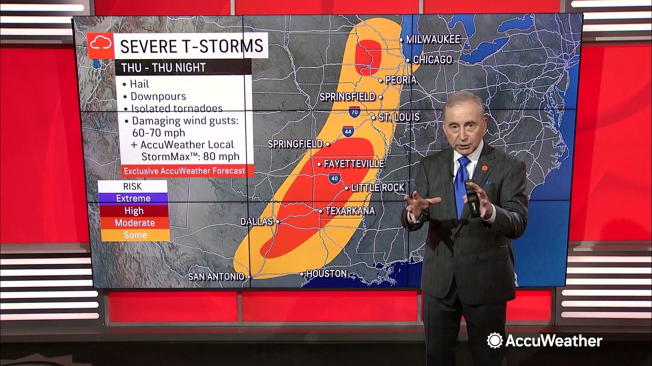 Multiday severe weather event to persist into the weekend - video ...