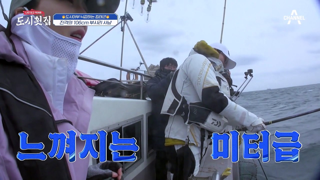 [#도시횟집] 큰 거 왔다ㄷㄷ 106cm 부시리 잡은 킹태곤! 대물 킹정..!☆ #이...