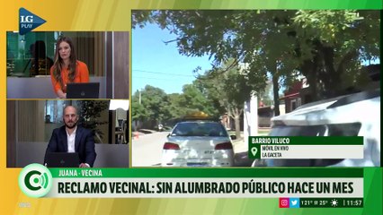 Reclamo vecinal: sin alumbrado público hace un mes en el Barrio Viluco