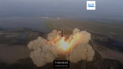 بزرگترین موشک فضایی جهان ۴ دقیقه پس از اولین پرواز آزمایشی در آسمان منفجر شد