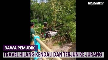 Bawa Pemudik, Travel Hilang Kendali dan Terjun ke Jurang Sedalam 10 Meter di Banjarnegara