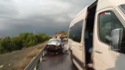 Elazığ'da zincirleme trafik kazası: 1 ölü, 4 yaralı