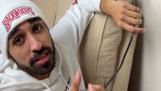 'It's triggering my OCD!' - Man finds himself in a inches-short cord trouble