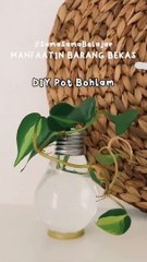 kerajina Kreatif dari barang bekas lampu / Creative crafts from used lamps