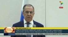 Canciller ruso ofrece declaraciones tras su encuentro con el presidente cubano
