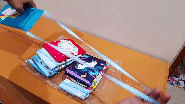 Unboxing and Review of Little Girl Unicorn Fur Plush Coin Purses Crossbody Purses Sling bag