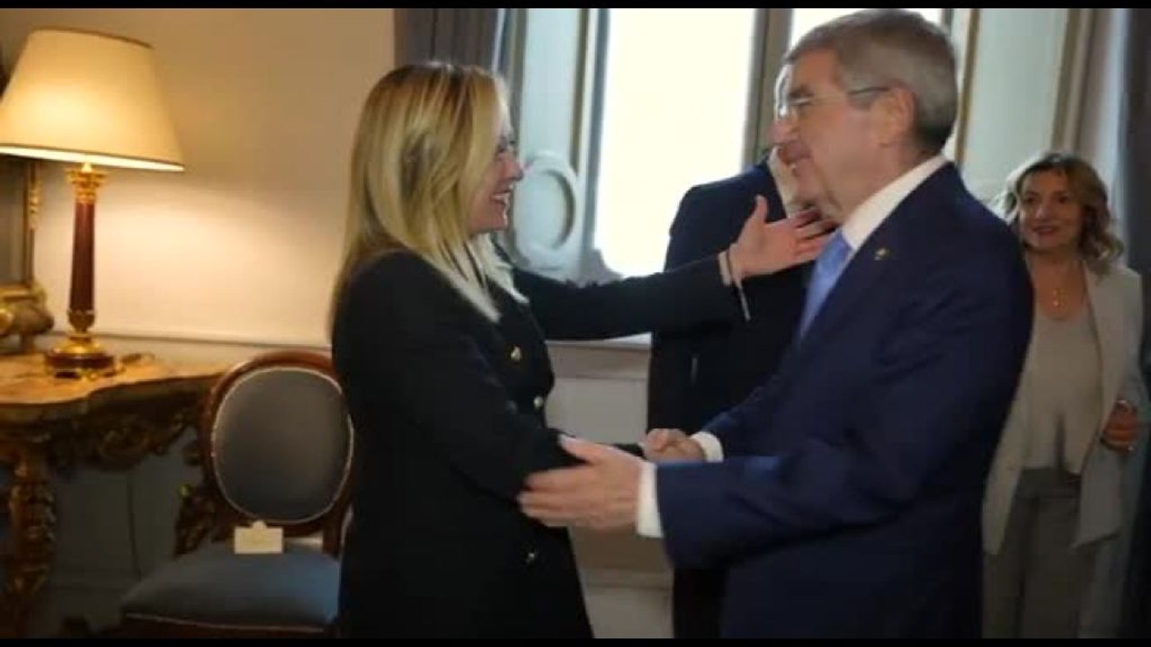 Il presidente Cio Bach da Meloni: "Nessuna decisione su atleti russi"