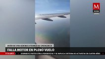 Avión de Viva Aerobus aterrizan de emergencia, falla motor en pleno vuelo