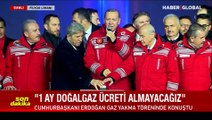Cumhurbaşkanı Erdoğan Karadeniz Doğal Gazı'nın ilk ateşini yaktı... İşte o anlar