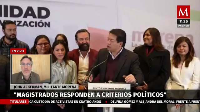Ackerman llama a dirigentes de Morena a respetar derechos de militantes