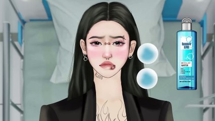 ASMR Big Acne Extrusion & Piercing Removal - Dirty Deep Cleaning Animation
