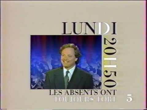 La 5 - 17 Septembre 1991 - Bandes annonces, jingle