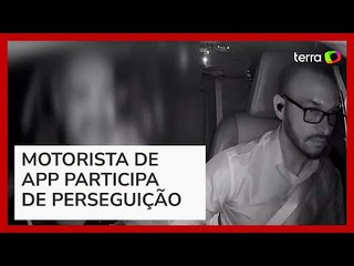 Motorista de app dá 'carona' a policial em perseguição, e vídeo viraliza na web