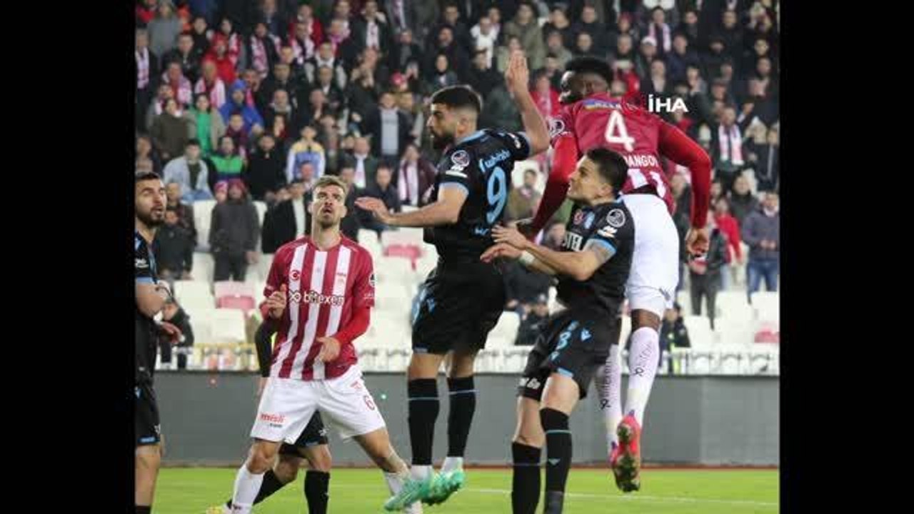 Spor Toto Süper Lig: DG Sivasspor: 4 - Trabzonspor: 1 (Maç sonucu)