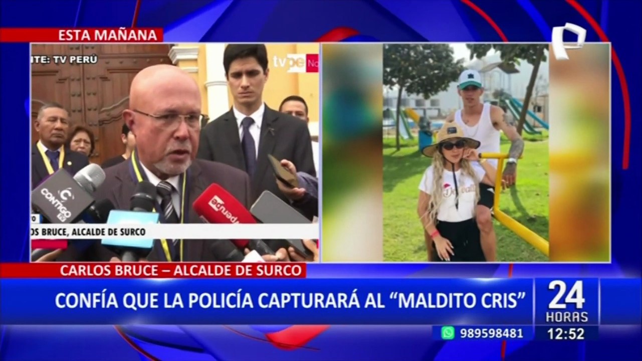 Alcalde de Surco confía en la PNP para capturar en las próximas horas a “Maldito Cris”