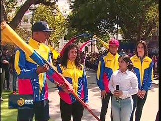 Acto de abanderamiento de la selección venezolana que participará en los V Juegos del ALBA 2023