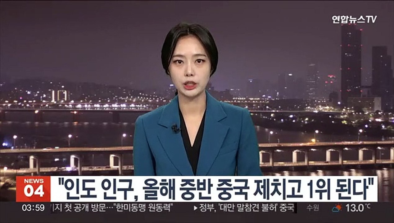 "인도 인구, 올해 중반 중국 제치고 1위 된다"