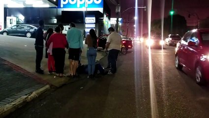 Colisão entre carro e moto deixa motociclista ferido no Periolo