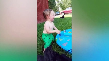 Funny Babies Playing With Water - Funny and Fails